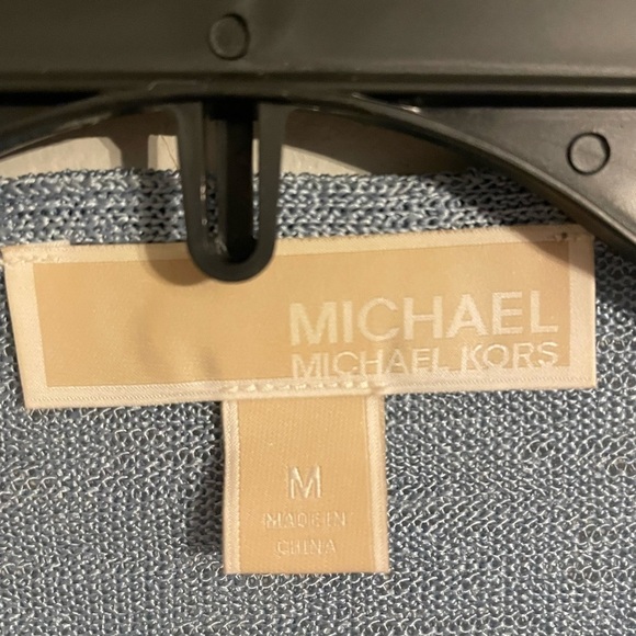 MICHAEL Michael Kors womens open front blue cardigan - Picture 3 of 6